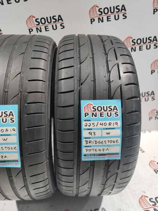 2 pneus semi novos 225-55R16 Bridgestone - Oferta dos Portes
