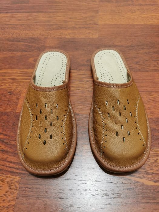 Pantofle Męskie Skórzane Boss