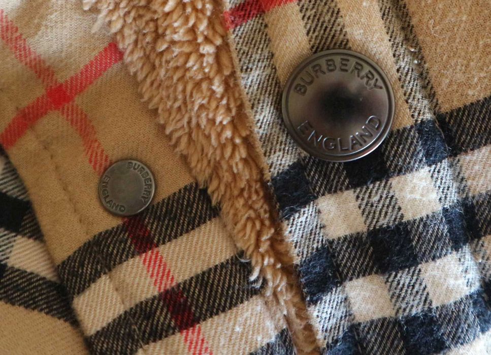 Burberry Vintage Check Shirt Jacket Beige kurtka koszulowa XS