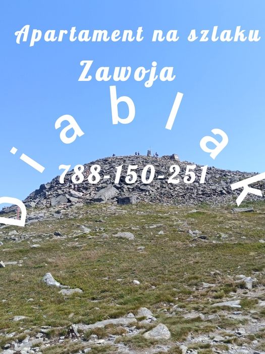 ZAWOJA NOCLEGI,apartament  na szlaku  w Zawoi na wyłączność