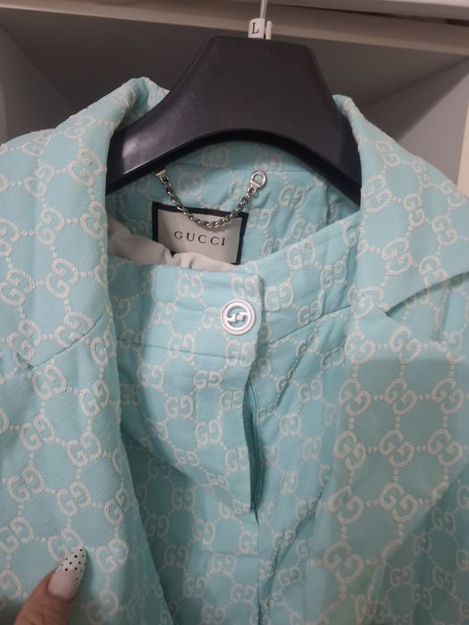 Obłędny komplet Gucci miętowy