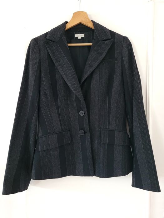 Czarna marynarka ze srebrna nitka Solar 36