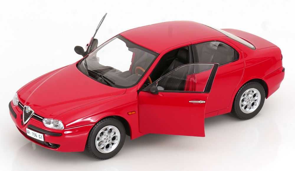 Model 1:18 Mitica Alfa Romeo 156 2.5 V6 24V 1997 red / black interior