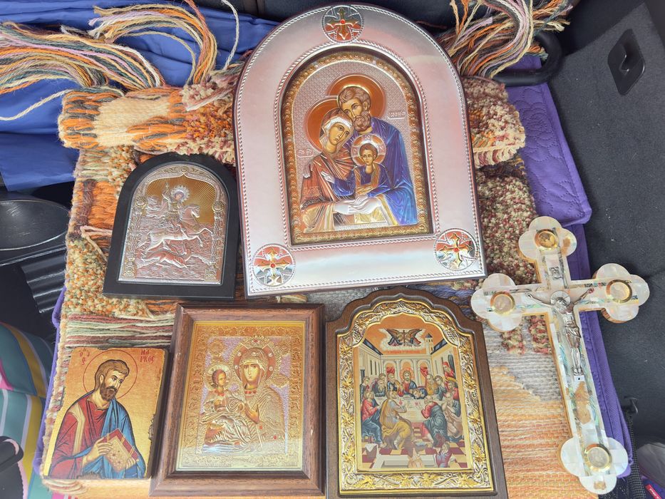 Иконы. Серебро. Позолота.Сертификаты.