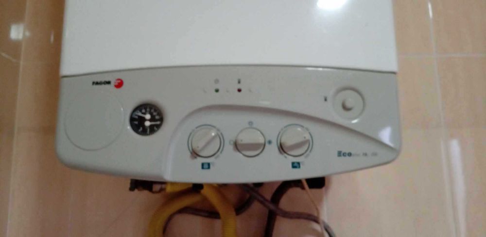 Caldeira Fagor ecoplus sistema de gás canalizado + radiadores mural
