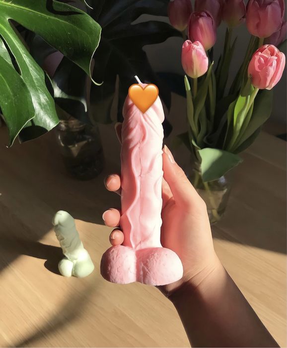 Свечи в форме члена, свічки у формі члена, свічки 18+