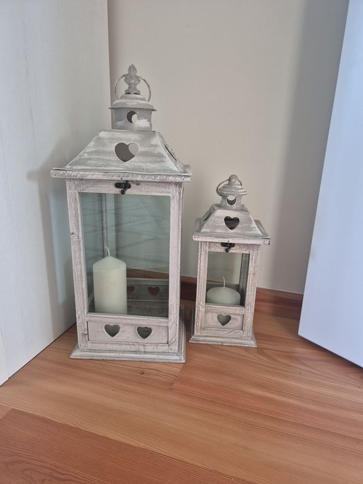 Latarnie drewniane  komplet