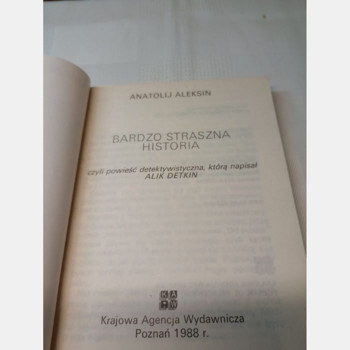 Bardzo straszna historia. Anatolij Aleksin