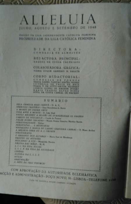 Revistas Aleluia 1947/48/48