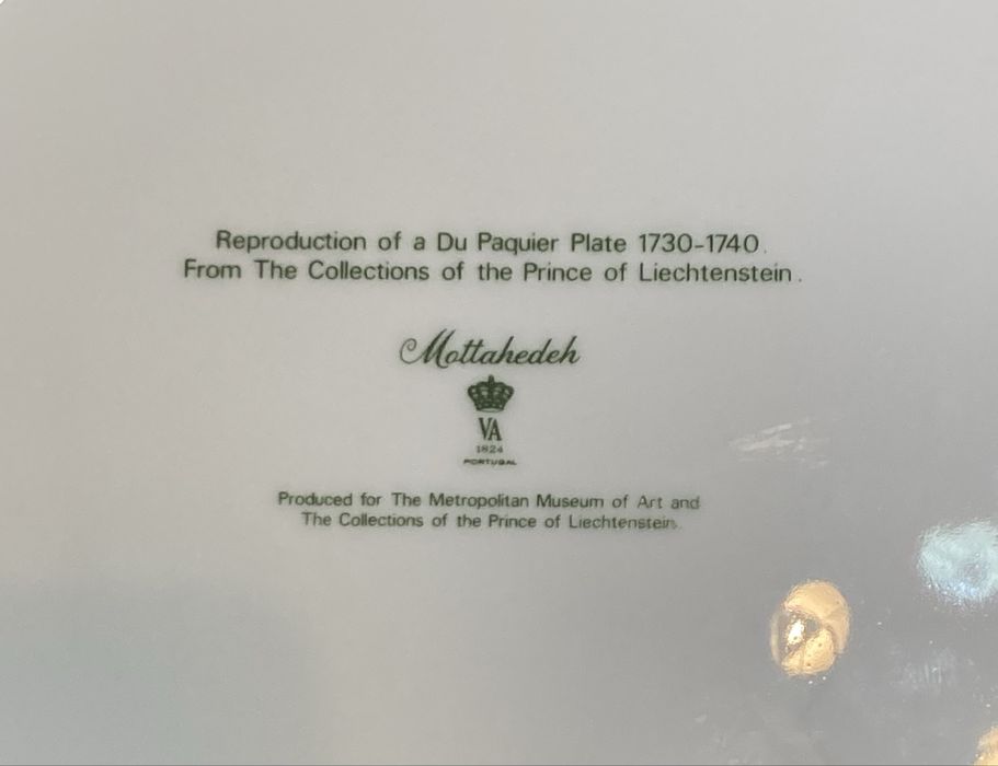 Prato Vista Alegre Mottahedeh