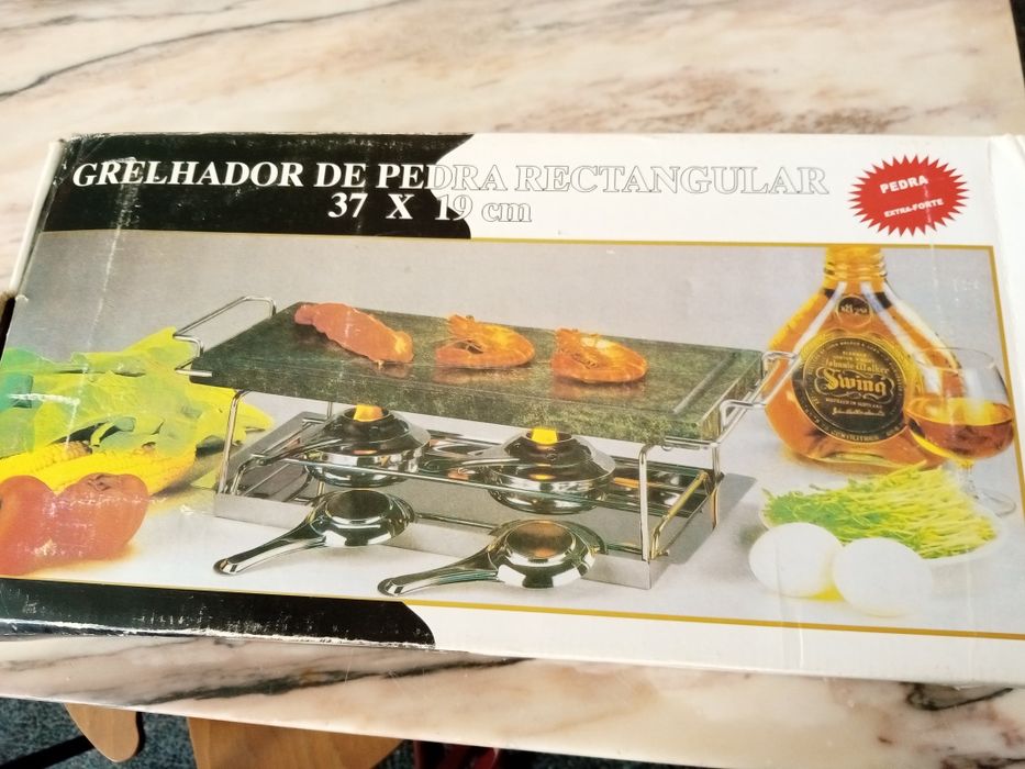 Grelhador de pedra. Nunca usado
