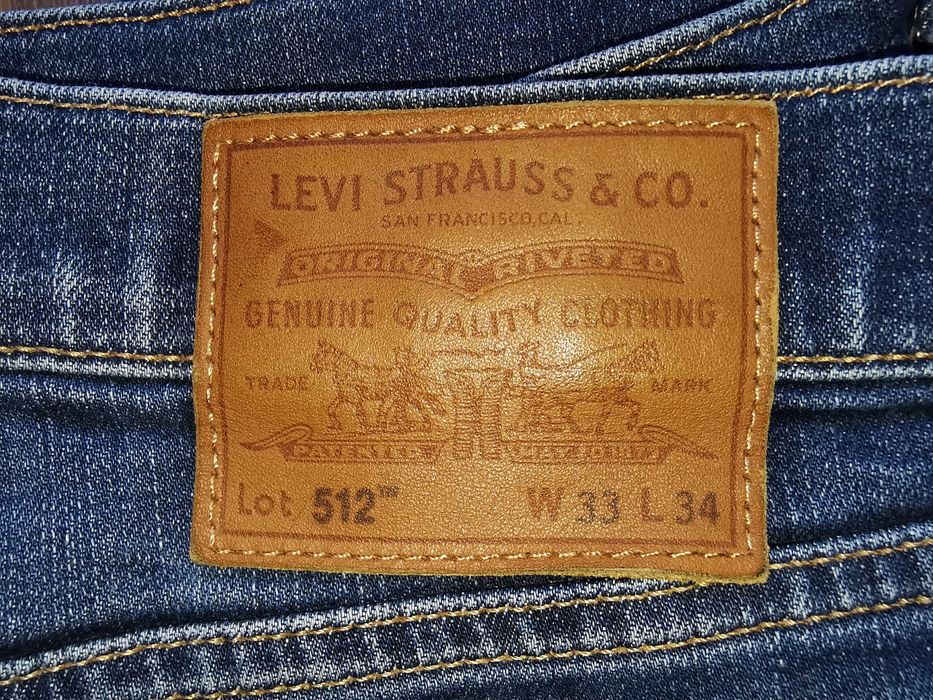 Levi's lot 512 Premium W33 L34 spodnie jeansowe jeansy Levis