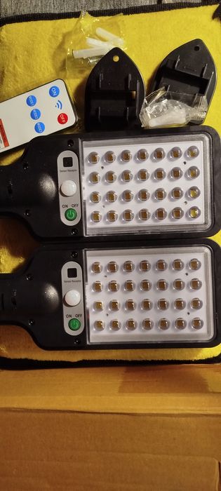 Lampy solarne sensor street komplet gratis wysyłka