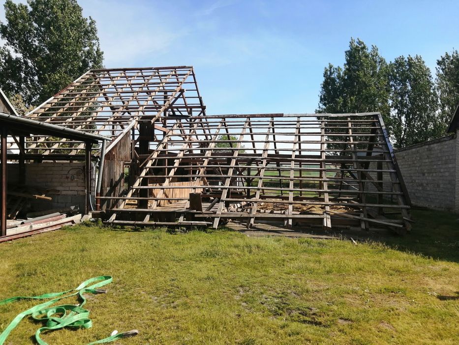 Rozbiórka stodół skup starego drewna stodół szopy wymiana desek
