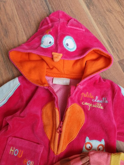 Zestaw Sweter i bluza dla dziewczynki różowe na długi rękaw 9-12mc  ba