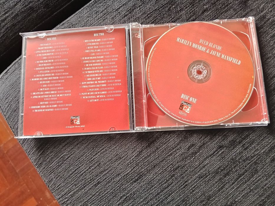 CD duplo de Marilyn Monroe e Jayne Mansfield