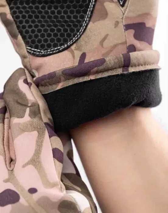 Зимові тактичні рукавиці Softshell олива, мультикам M L XL XXL