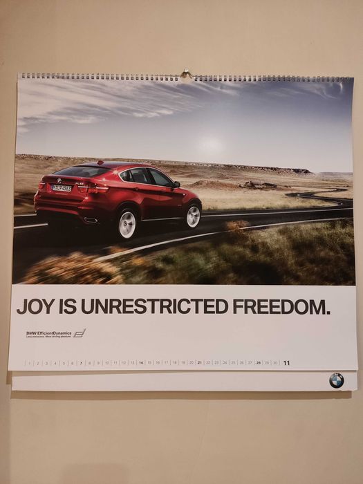 Kalendarz BMW 2010, 58 x 54 cm.