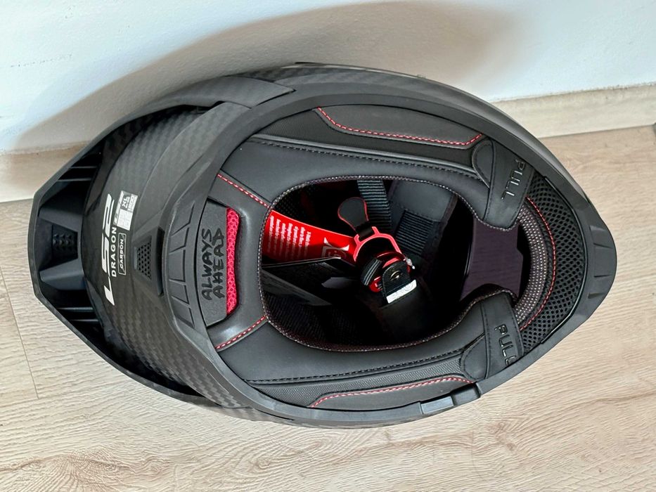 Capacete NOVO LS2 FF807 Dragon Carbon Mat. Desconto+EXTRAS. Tam XL