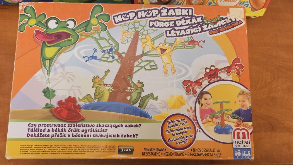 Zestaw 3 gier dla dzieci - Hop Hop Żabki, Frogs oraz 4 Ule