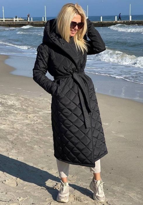 Пальто довге зимове