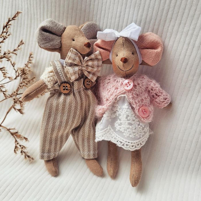 Myszki handmade w stylu Maileg