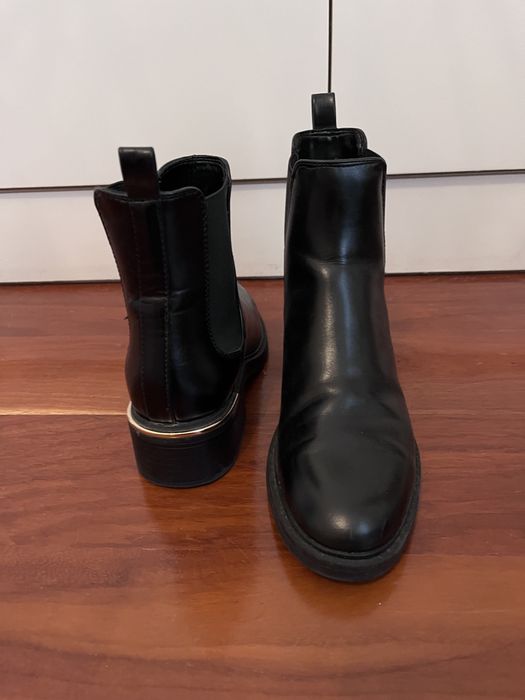 Botas Botim Pele Zara - 35 - novos