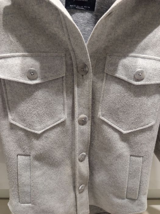 Kurtka narzutka Stradivarius S 36 XS 34 szara