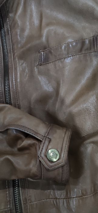 Blusão em pele Massimo Dutti (M)