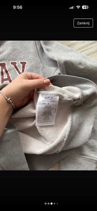 bluza replay szara