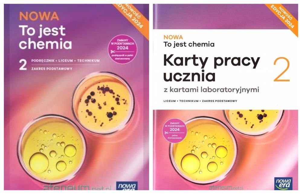 Nowa To jest chemia 2 Karty Pracy + Podręcznik Podstawowy Edycja 2024