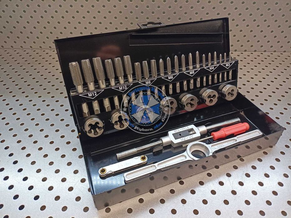 Zestaw gwintowników i narzynek M3-M12 32el gwintowniki