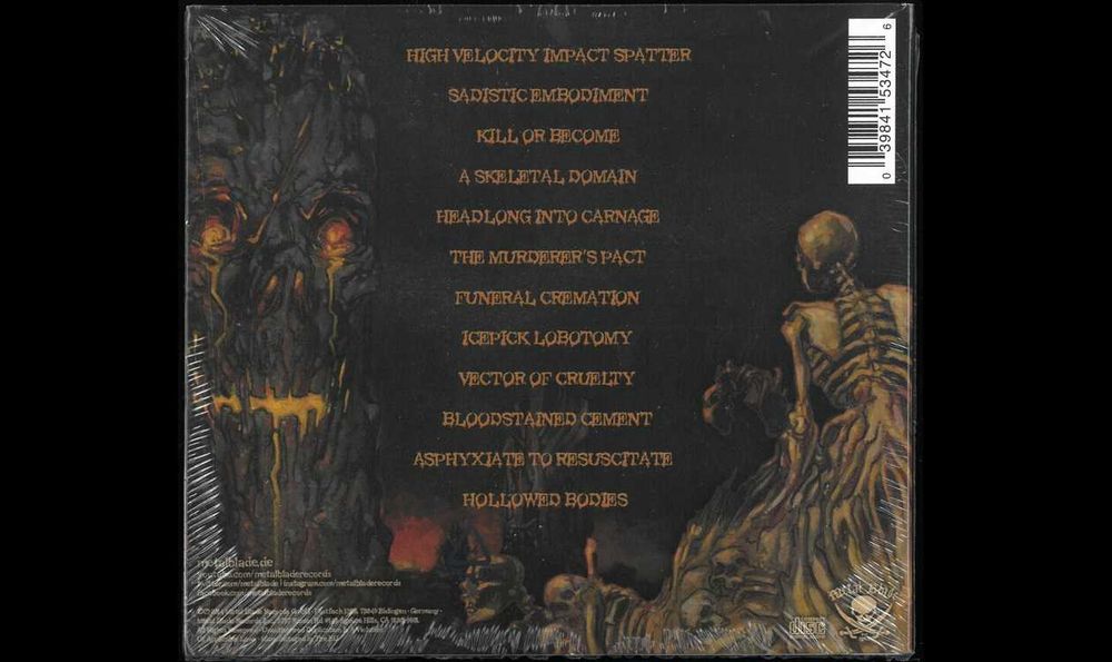Cannibal Corpse – A Skeletal Domain. Płyta CD. Nowa