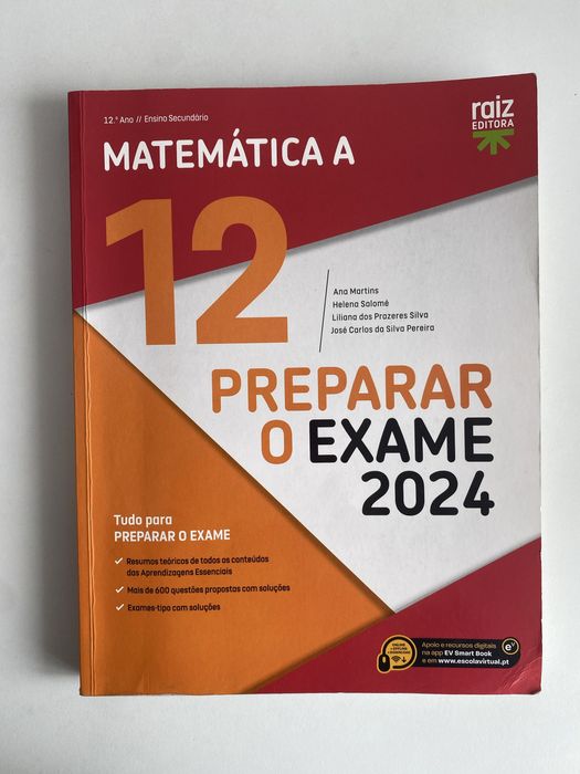 Preparar o Exame 2024 - Matemática A - 12.º Ano, Raiz Editora
