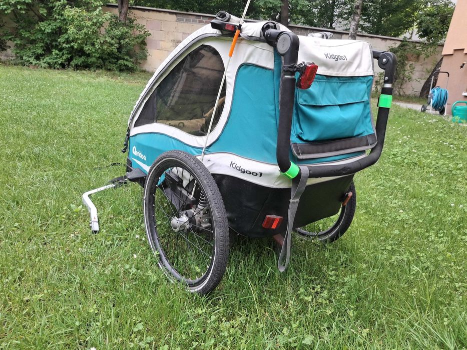 Przyczepka rowerowa Qeridoo Kidgoo 1 amortyzowana Thule, Burley, Hamax