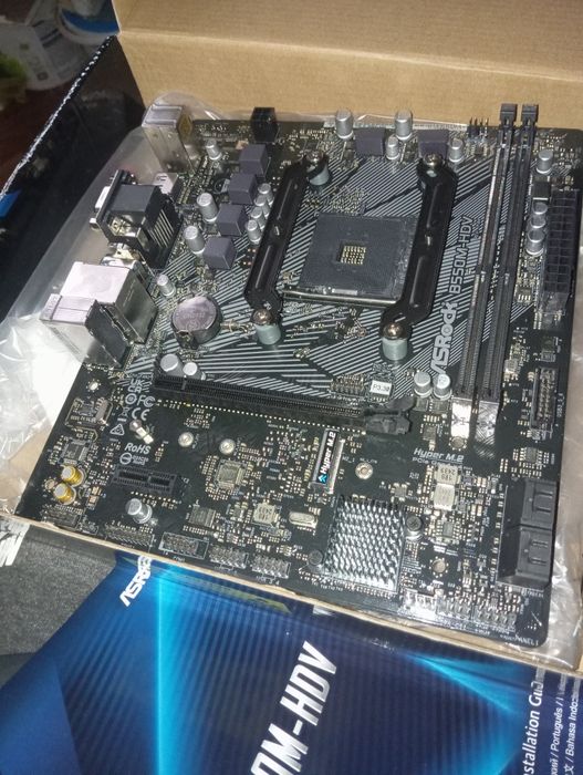 Не актуально Материнська плата "asrock b550m HDV". Читайте опис