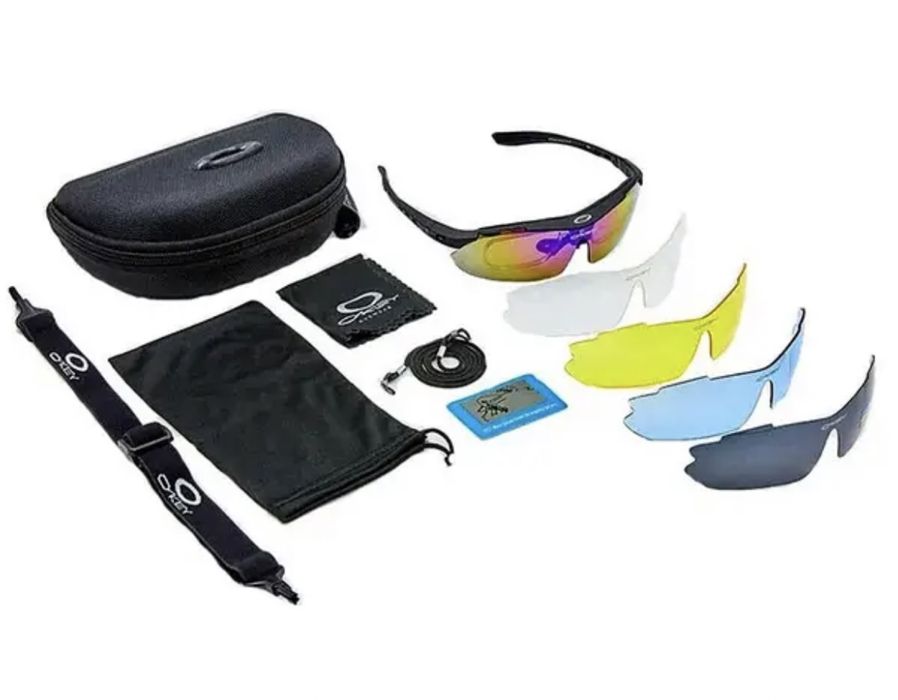 Тактические очки OAKLEY Polarized/Тактичні військові окуляри 5 лінз