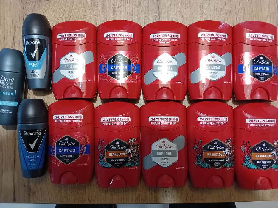 Dezodoranty rozne rodzaje,50ml. 13 sztuk- 100 zlotych