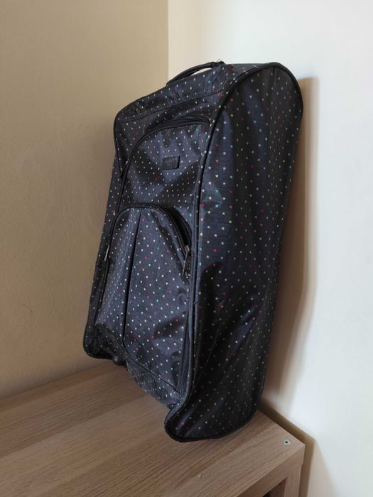 Mala MISAKO de Viagem de Cabine / Trolley de Tecido Preto