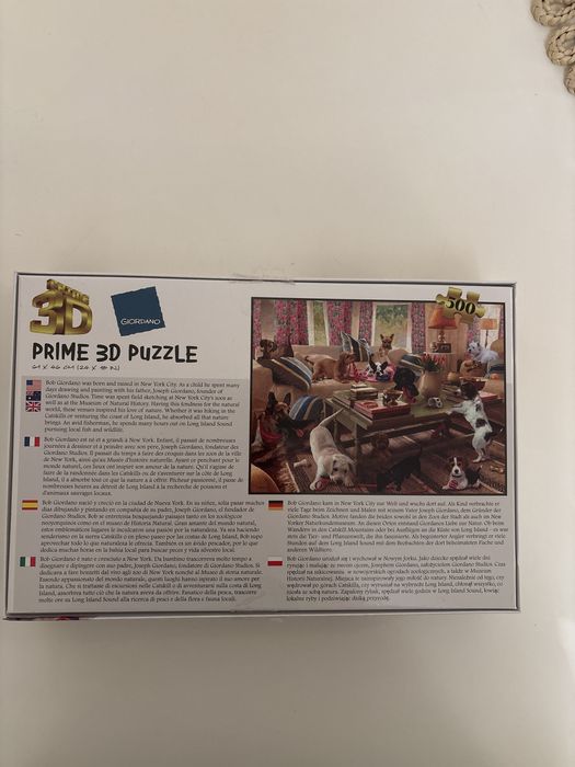 Puzzle 3 d 500 elementów giordano pieski