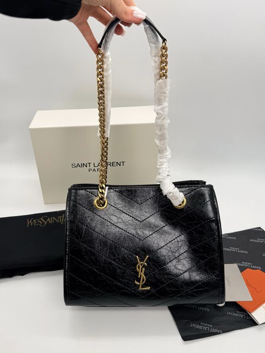 Сумка YSL, Saint Laurent Niki / сумка ів сен лоран біла, чорна