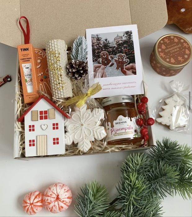 Подарочный бокс,подарунковий бокс,подарок Миколая Новий Рік Новый Год