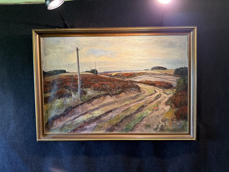 Картина Axel Sørensen 1946 Hærvejen / Данія / олія на полотні 110×77 см
