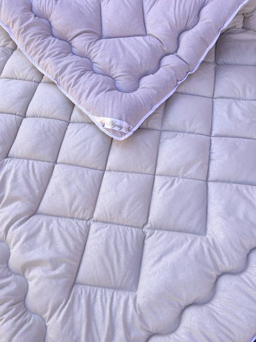 Тепла ковдра двоспальна  овеча вовна тёплое одеяло овчина 180 x 215