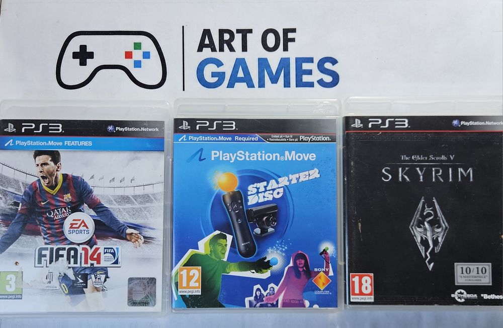 Zestaw gier na ps3 Skyrim Starter Disc Fifa 14  Gry