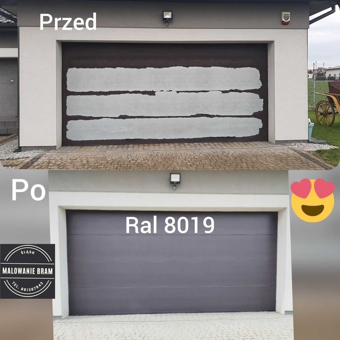 Malowanie BRAMA garażowa naprawa RENOWACJA serwis Wiśniowski Normstahl