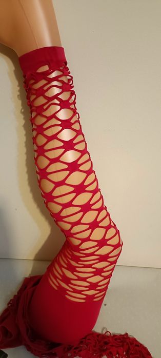 Legginsy bambusowe siatka wzór