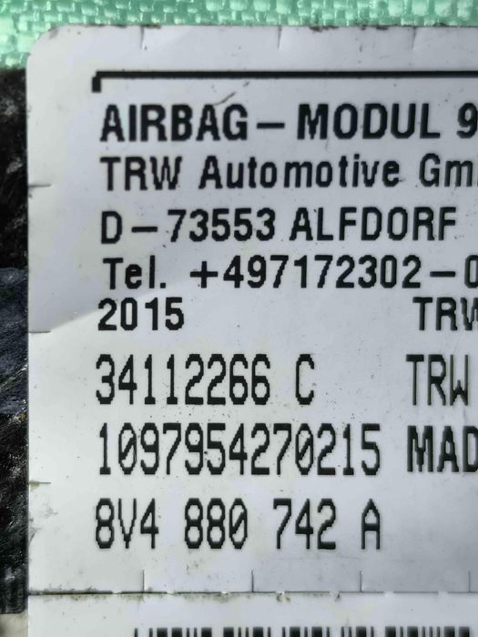 Airbag Cortina Direito AUDI A3 Sportback