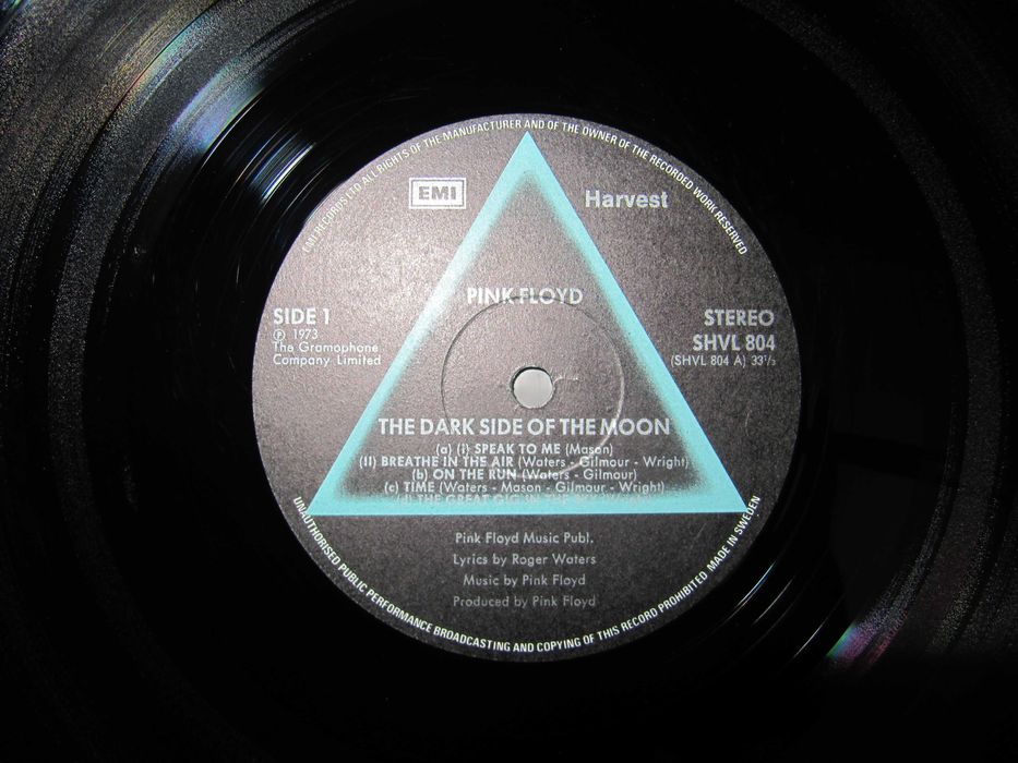PINK FLOYD –The Dark Side- 1973 *made in Sweden - Вініловий Альбом