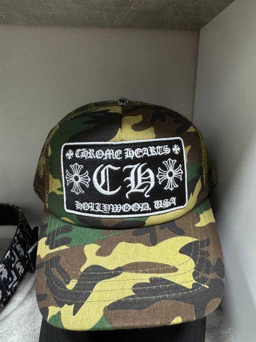 стильна кепка, бейсболка Chrome Hearts Hollywood Trucker Hat, opium rap